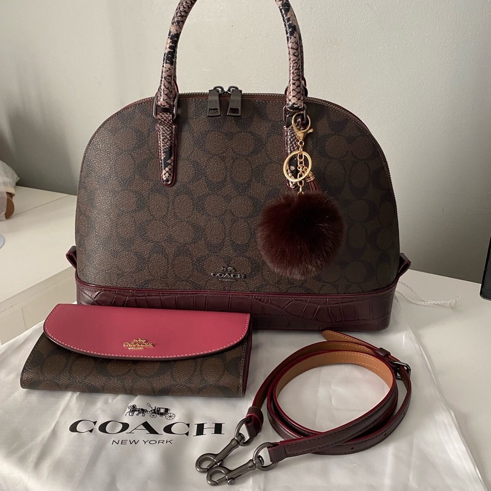 Coach large Sierra Satchel and wallet